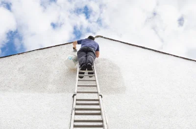 Peinture extérieure à Conte — façades et ravalement